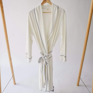 kyte mama adult bath robe in cloud with storm trim