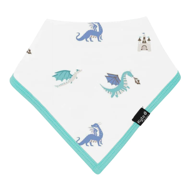 kyte baby printed bib in dragon