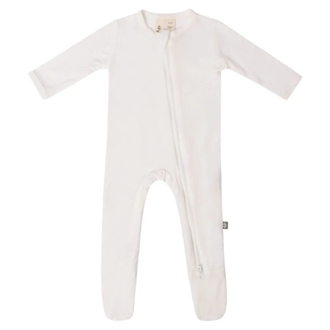 kyte baby zippered footie in cloud