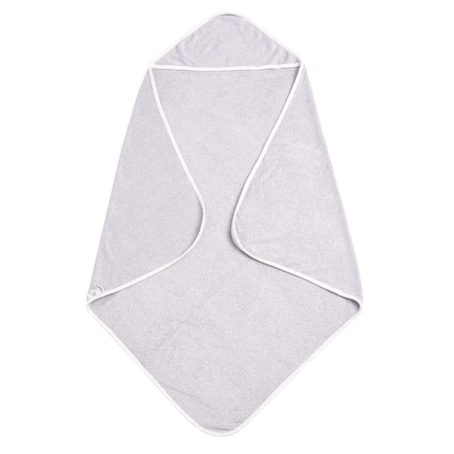 Kyte Baby Hooded Bath Towel in Storm with Cloud Trim
