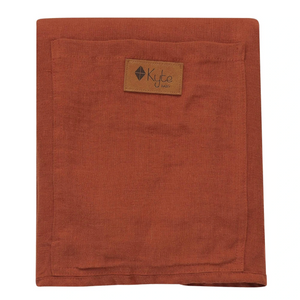 Kyte Baby Linen Ring Sling in Cinnamon with Rose Gold Rings
