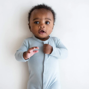 kyte baby snap footie - fog