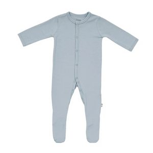 kyte baby snap footie - fog