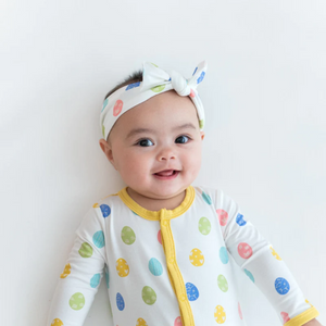 Kyte Baby Bow Printed in Spring Egg