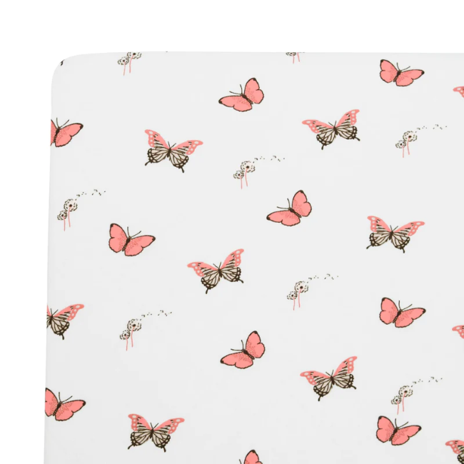 Kyte Baby Printed Twin Sheet in Butterfly