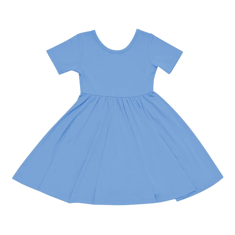 kyte baby twirl dress in periwinkle