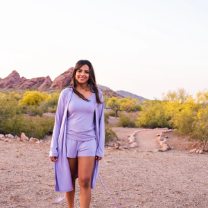 kyte mama women's lounge robe - taro