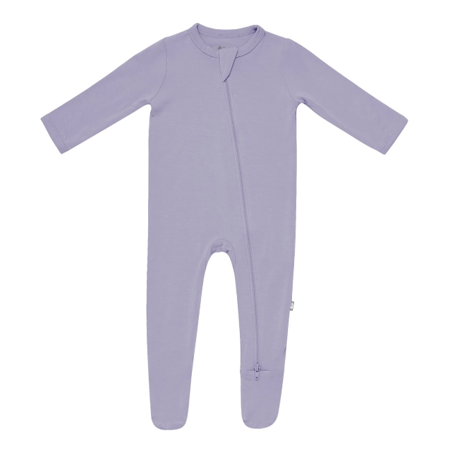 Kyte Baby Zippered Footie in Taro