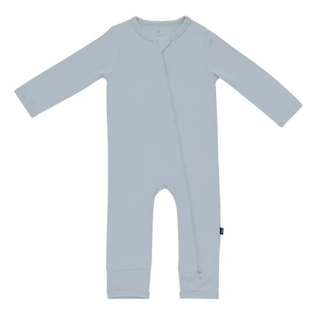 Kyte Baby Zippered Romper in Fog