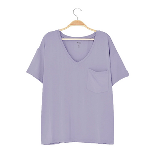 Kyte Mama Relaxed Fit V-Neck in Taro