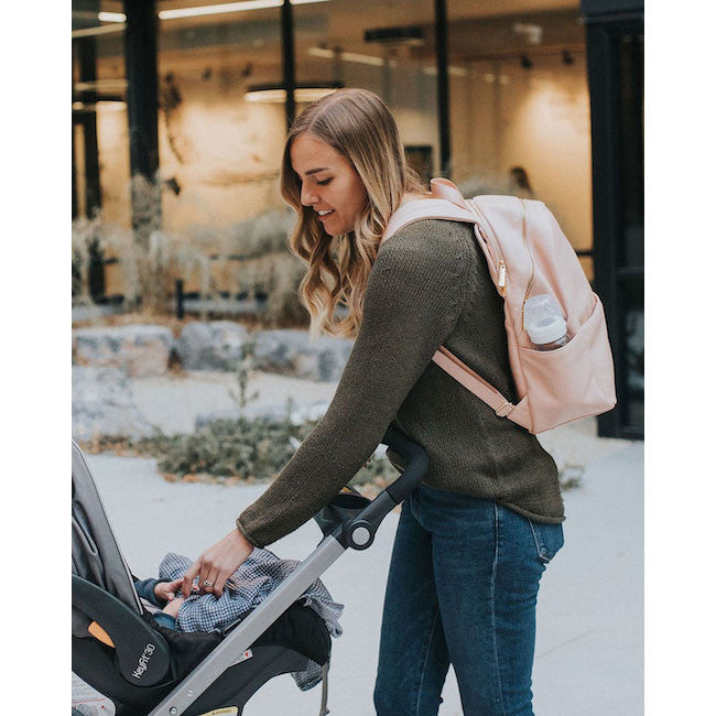 Vegan leather sales backpack laptop