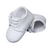 little things mean a lot all white genuine leather saddle oxford crib shoe - baby boy