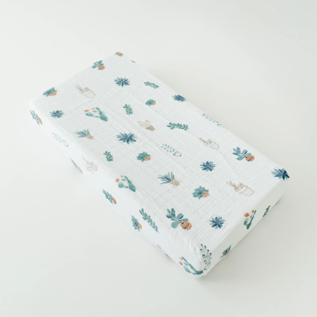 Little Unicorn Cotton Muslin Changing Pad Cover - Prickle Pots