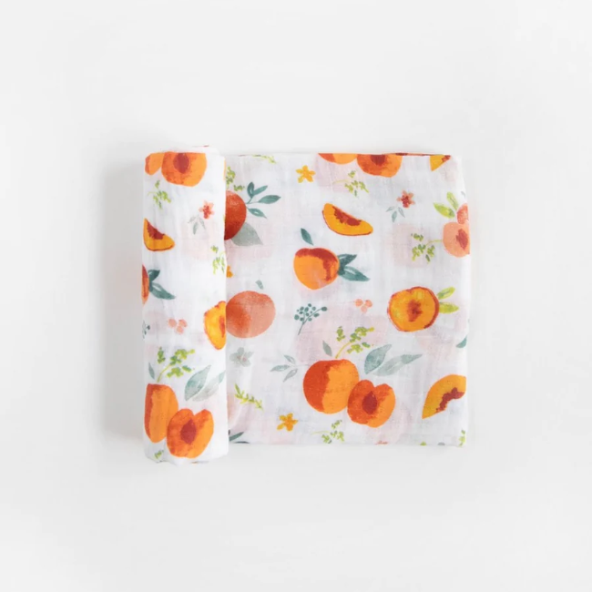 Little Unicorn Cotton Muslin Swaddle Blanket - Georgia Peach