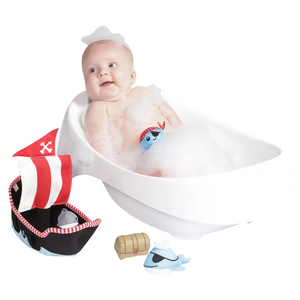 manhattan toy pirate ship floating fill n spill bath toy