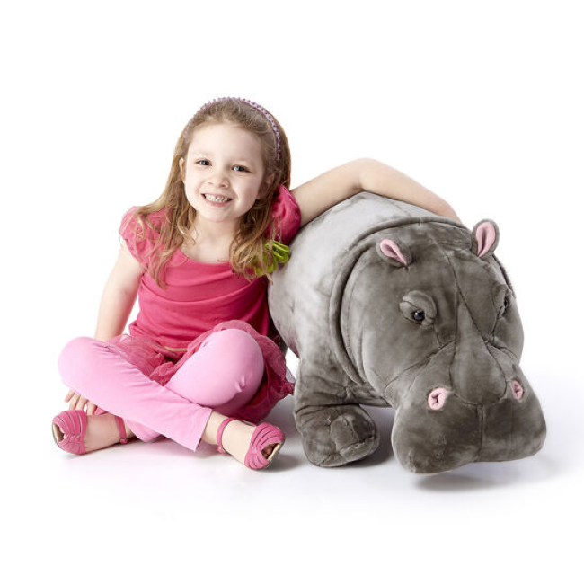melissa & doug giant hippopotamus plush