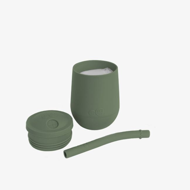 ezpz mini cup + straw training system - olive