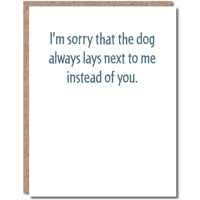 modern wit - anniversary card - dog card