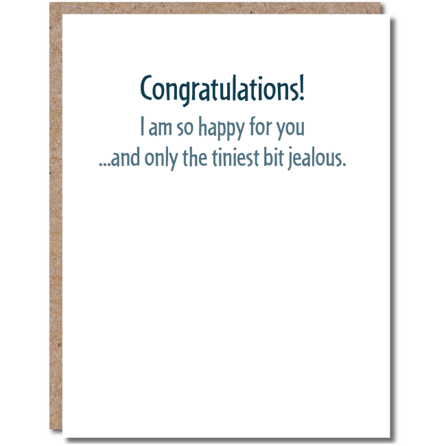 modern wit - congratulations card - engagement