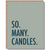 modern wit - funny birthday card - happy birthday card candles