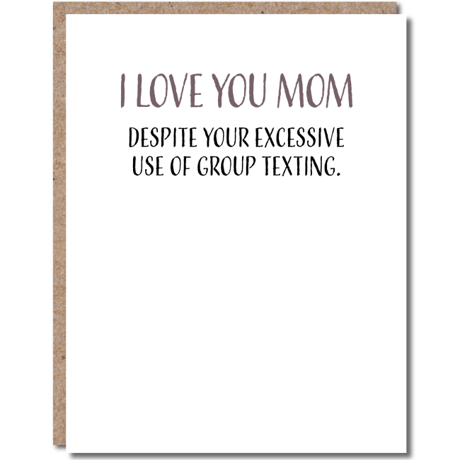 modern wit - funny birthday card - happy birthday mom