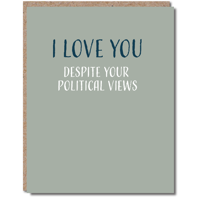 modern wit - love card - political views