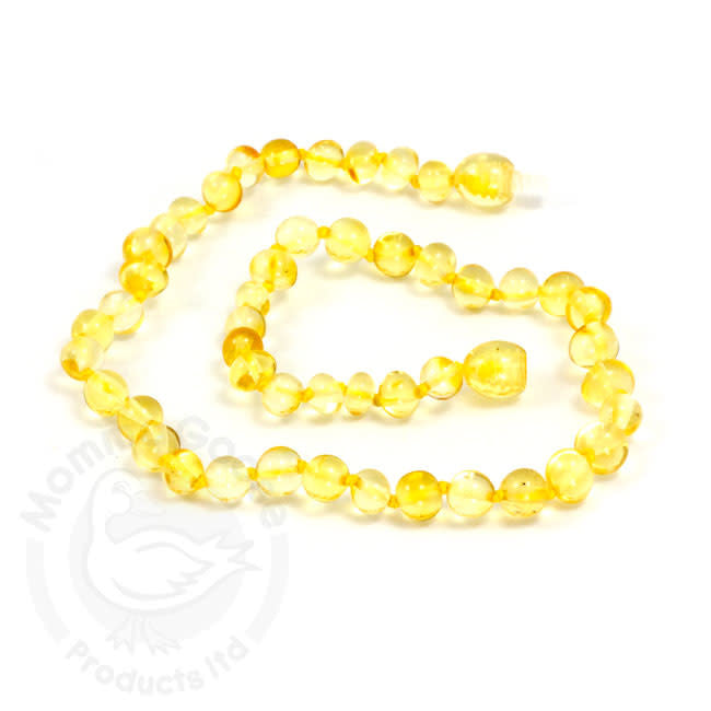 momma goose limone amber baby necklace