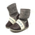 nooks design felted wool booties - embroidered caribou