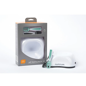 num num self-feeding starter kit glacier green/storm grey