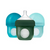 boon nursh 4oz silicone bottle 3pk - blue/dark green multi