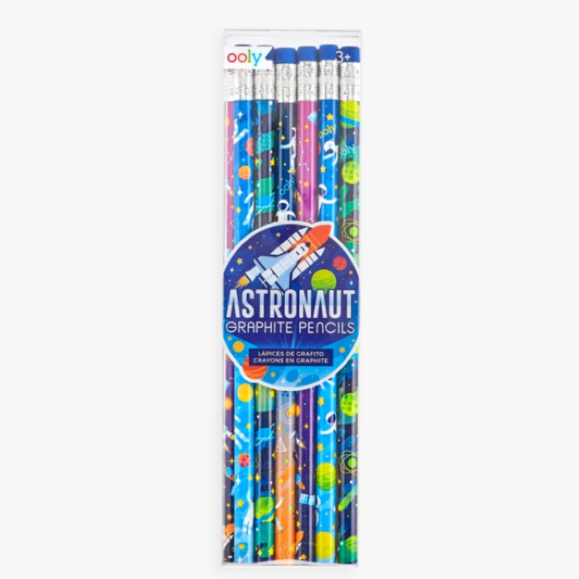 ooly graphite pencils - astronaut set of 12