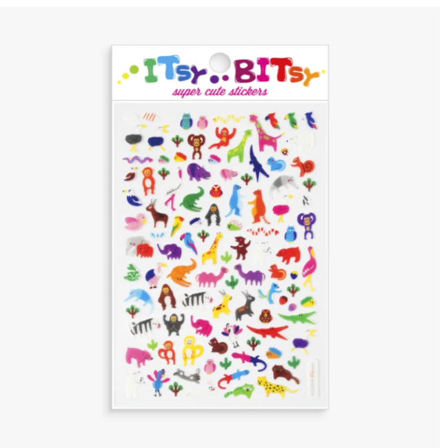 ooly itsy bitsy stickers - jungle pals
