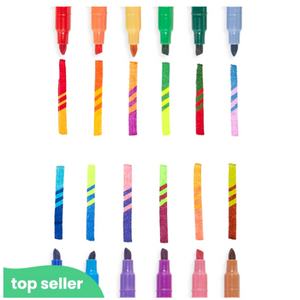 ooly switch-eroo! color-changing markers - set of 12