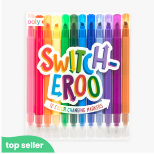 ooly switch-eroo! color-changing markers - set of 12
