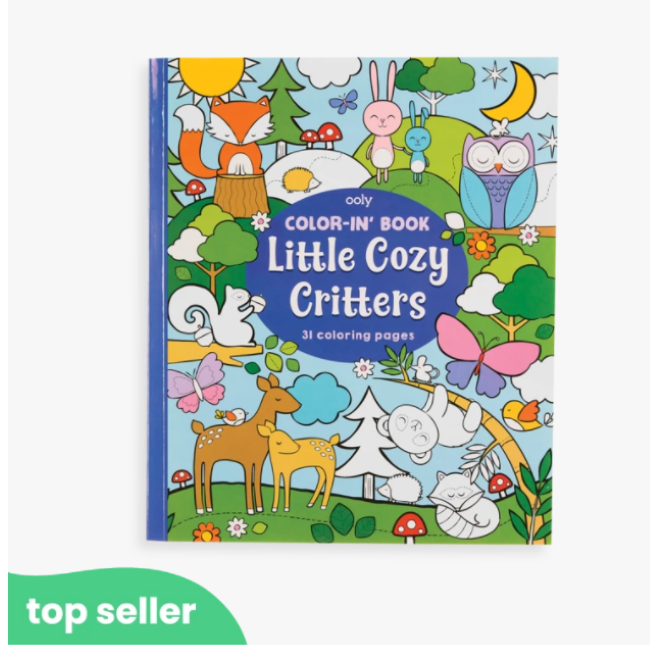 ooly color-in' book - little cozy critters