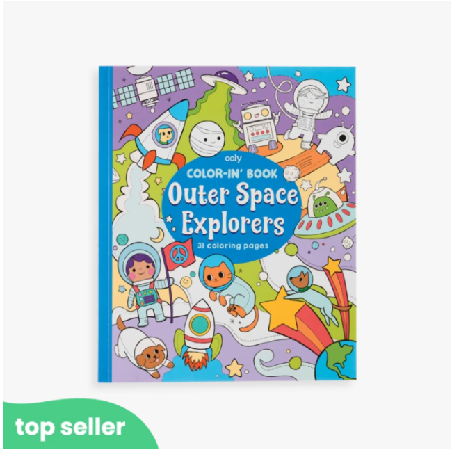 ooly color-in' book - outer space explorers