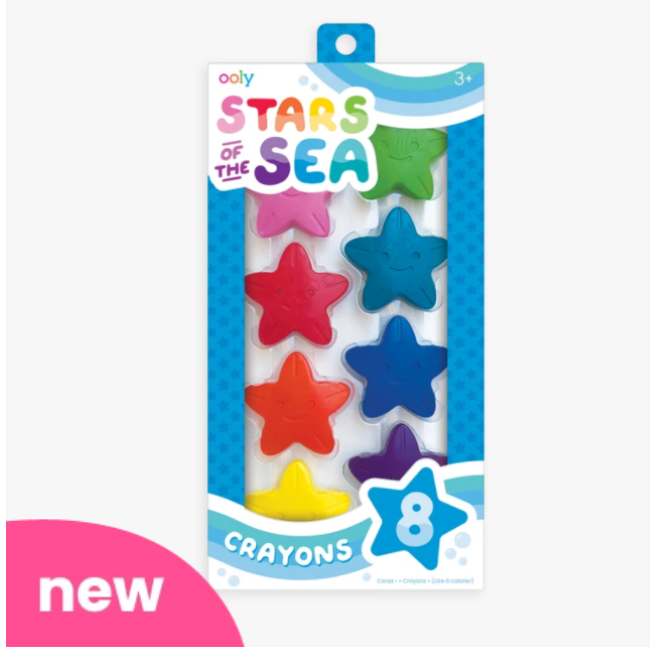 ooly stars of the sea crayon - set of 8