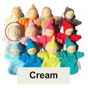 peppa hoppa baby belle organic bonding doll - cream