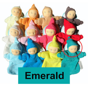 peppa hoppa baby belle organic bonding doll - emerald