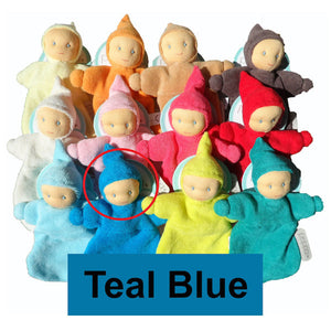 Peppa Hoppa Baby Belle Organic Bonding Doll - Teal Blue