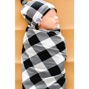 the over company swaddle + car seat blanket - nyxen plaid