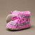 padraig cottage children's slippers - pink stripe