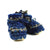 padraig cottage newborn & baby slippers - denim stripe