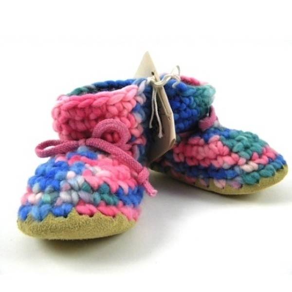 padraig cottage children's slippers - pink multi