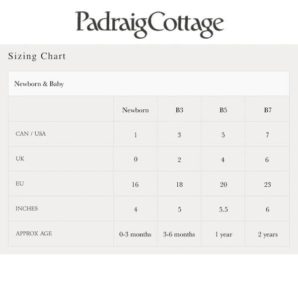 Padraig Cottage Rainbow Multi Slippers Newborn Baby Sizes