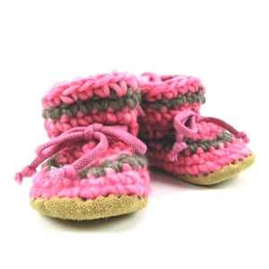 padraig cottage youth slippers - pink stripe