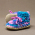 padraig cottage newborn & baby slippers - pink multi