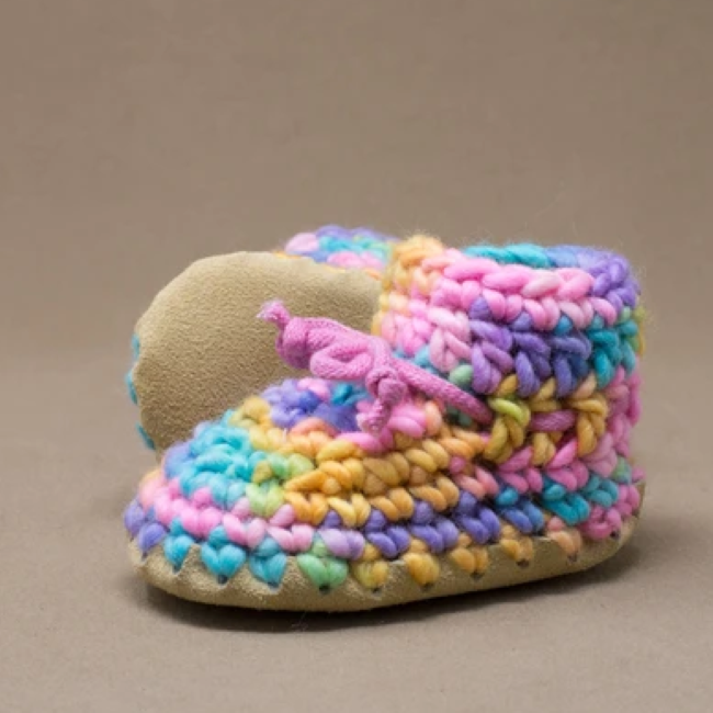 padraig cottage newborn & baby slippers - sunset