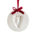 pearhead babyprints holiday keepsake ornament - round