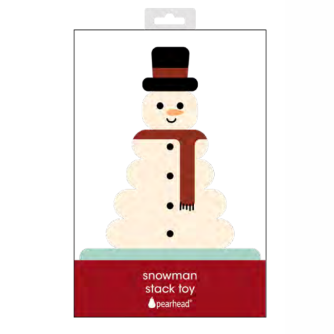 pearhead wooden stacking toy - Snowman